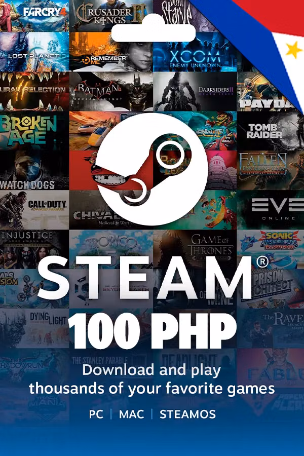 100 PHP Steam Філіппіни Подарункова картка