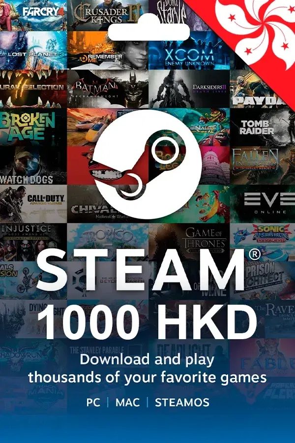 Steam HK$1000 Honk Kong Gift Card