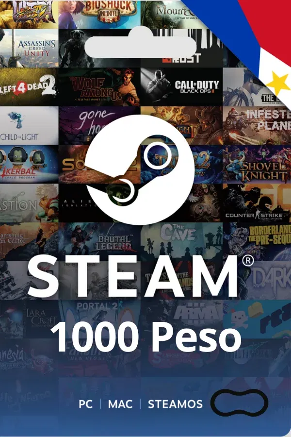 Buy Gift Card Steam Steam ₱1000 Pesso Philippine
