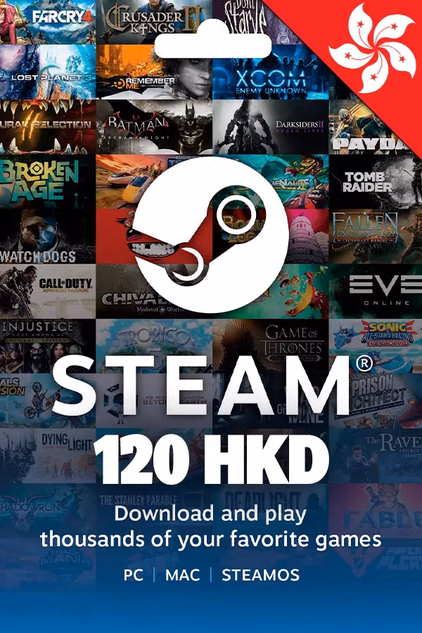 Steam Wallet Gift Card 120 HKD (Hong Kong)