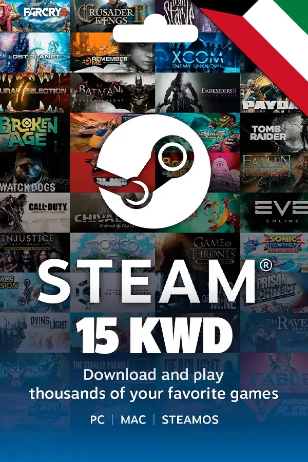 15 KWD Steam Kuwait Wallet Code