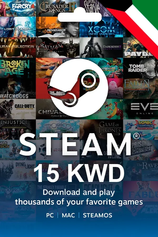 Buy Gift Card Steam 15 KWD Kuwait