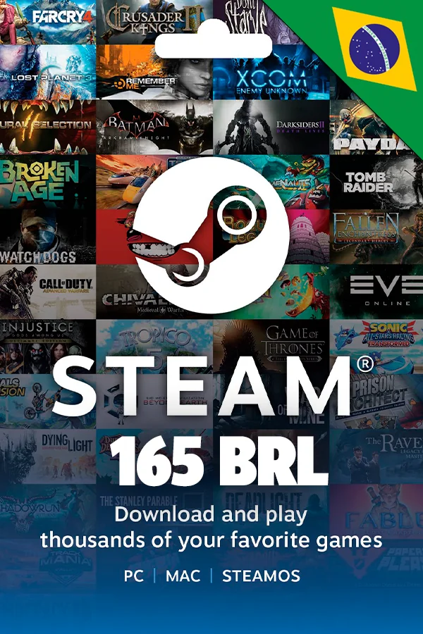 Steam Gift Card 165 BRL (Бразилия)