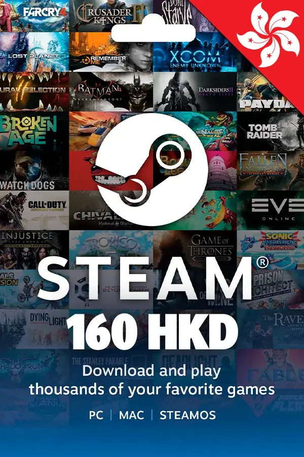 160 HKD Steam Hong Kong Wallet Code