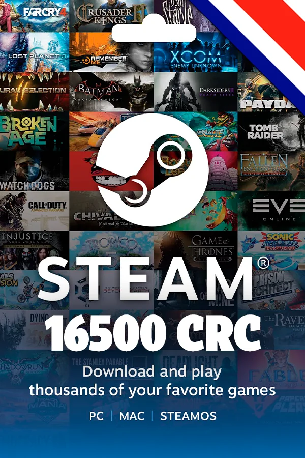 Steam 16500 CRC Costa Rica Gift card