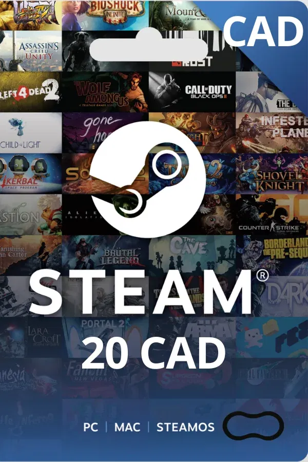 Steam $20 CAD Canada