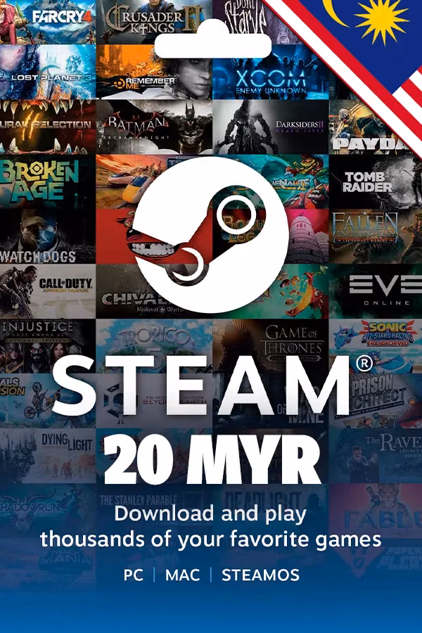 20 MYR Steam Malaysia Wallet Code