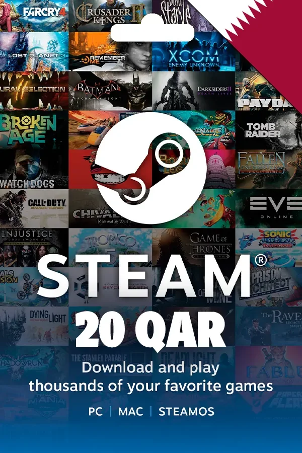 Buy Gift Card Steam 20 QAR Qatar
