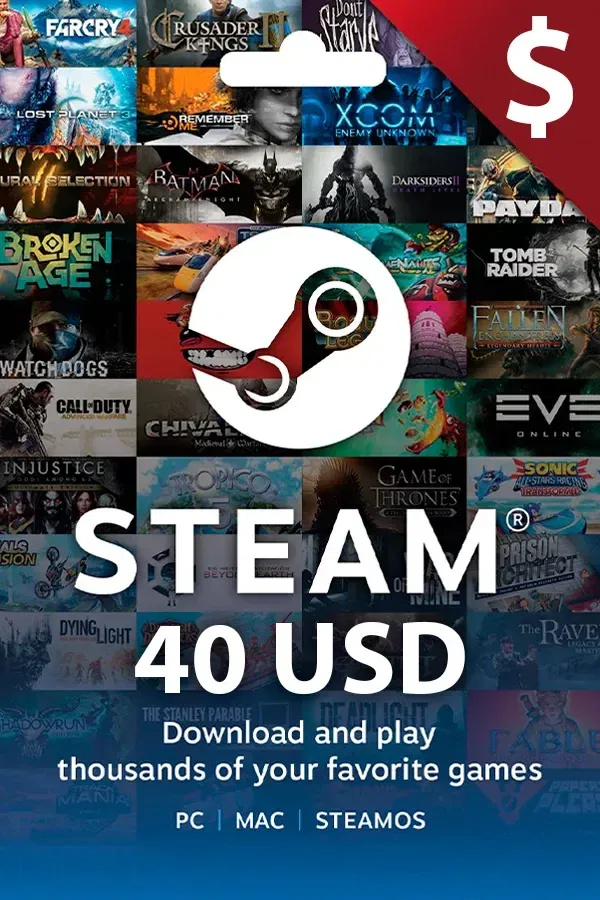 Buy Gift Card Steam $40 USD USA