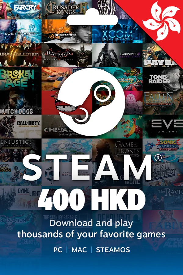Steam Wallet Gift Card 400 HKD (Hong Kong)