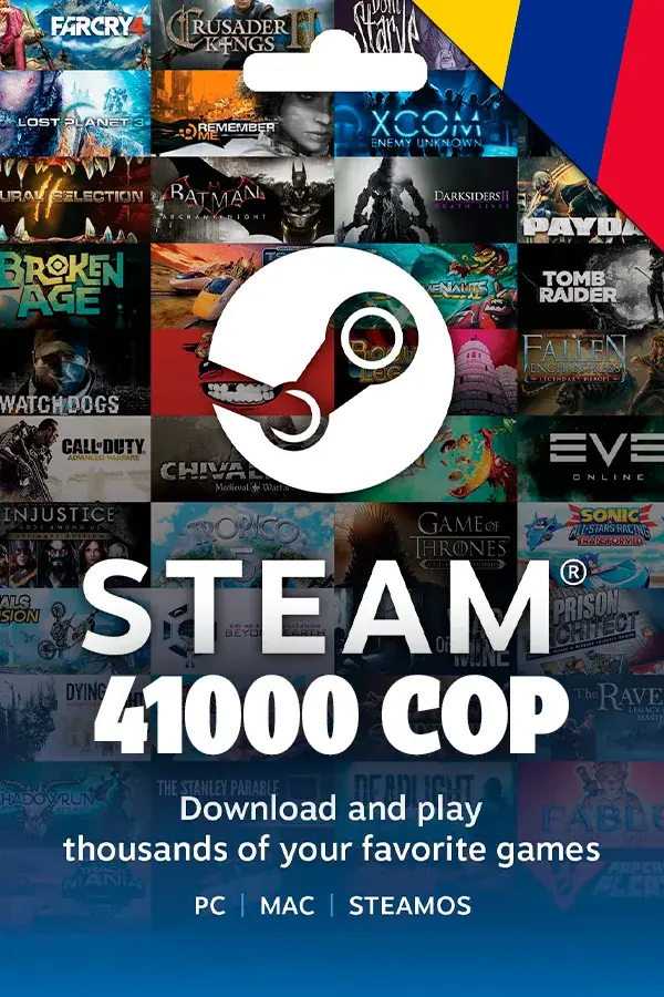 Steam Wallet Gift Card 41000 COP (Colombia)