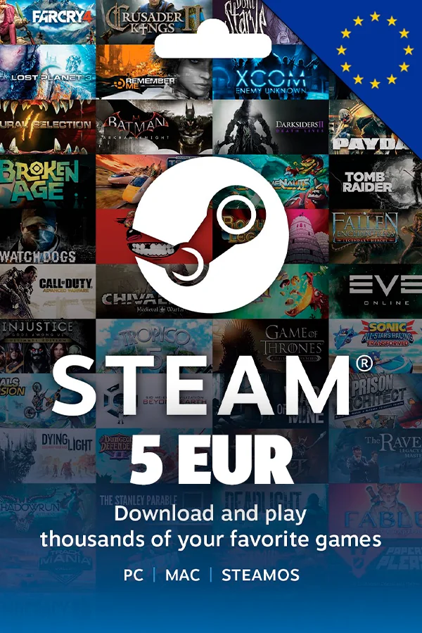5 EUR Steam Europe Wallet Code