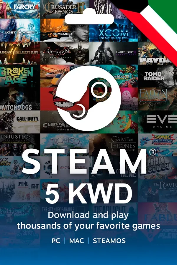 Buy Gift Card Steam 5 KWD Kuwait