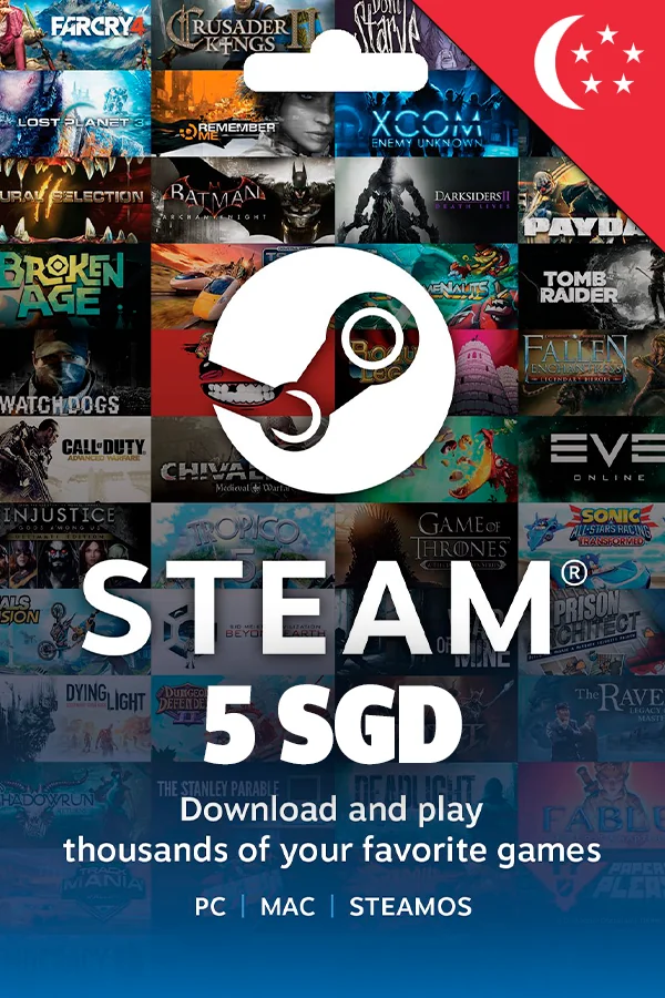5 SGD Steam Singapore Wallet Code
