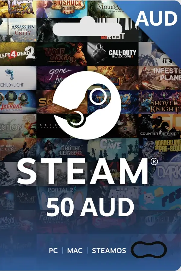 Buy Gift Card Steam $50 AUD Australia