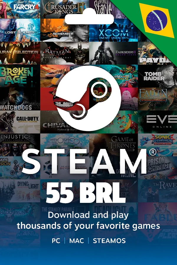 Steam Gift Card 55 BRL (Бразилия)