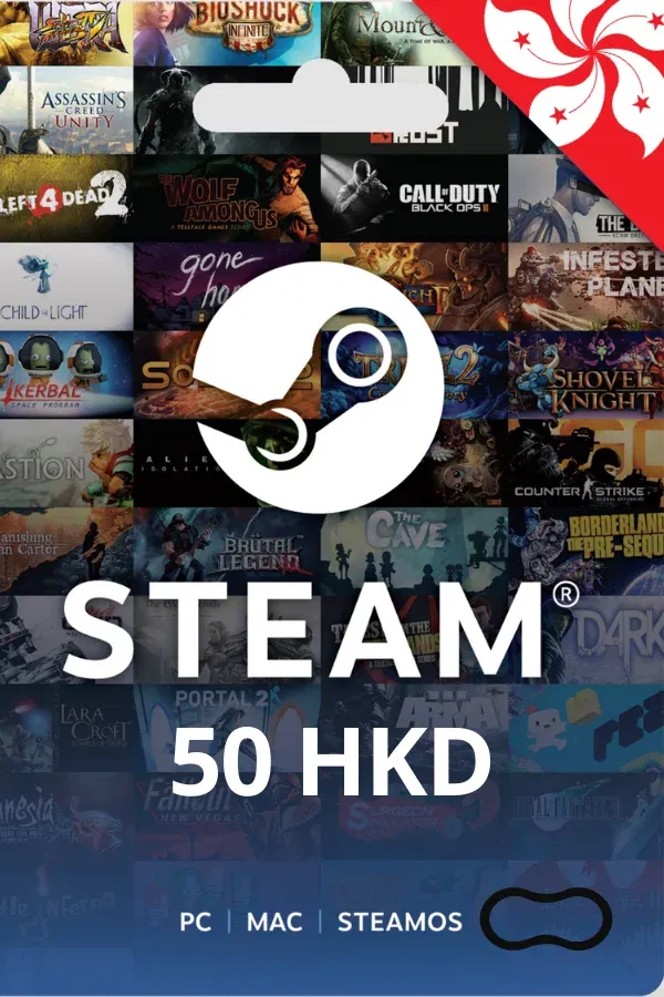 Steam HK$50 Honk Kong Gift Card