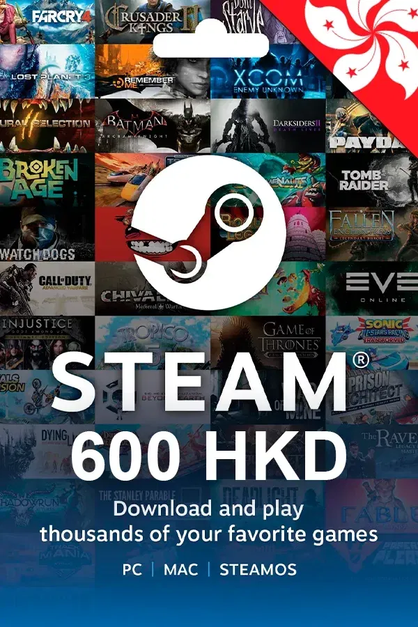 Steam HK$600 Honk Kong Gift Card