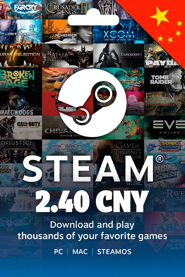 2.40 CNY Steam Gift Card