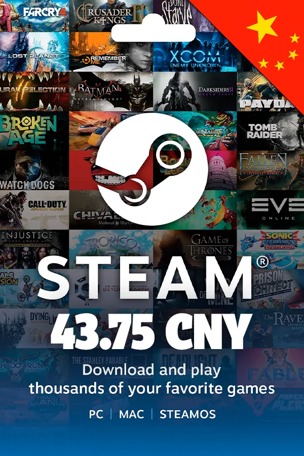 43.75 CNY Steam Gift Card