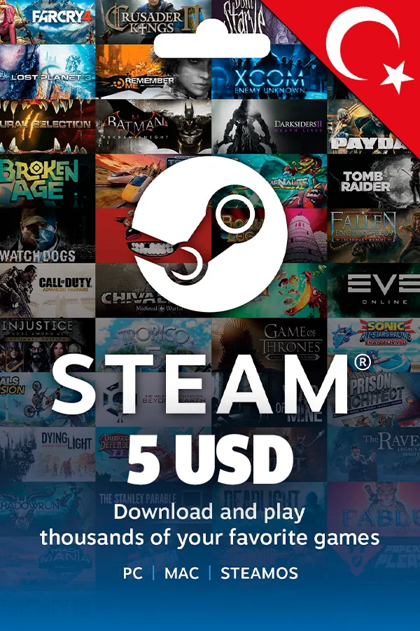 5 USD Turkey Steam Gift Card