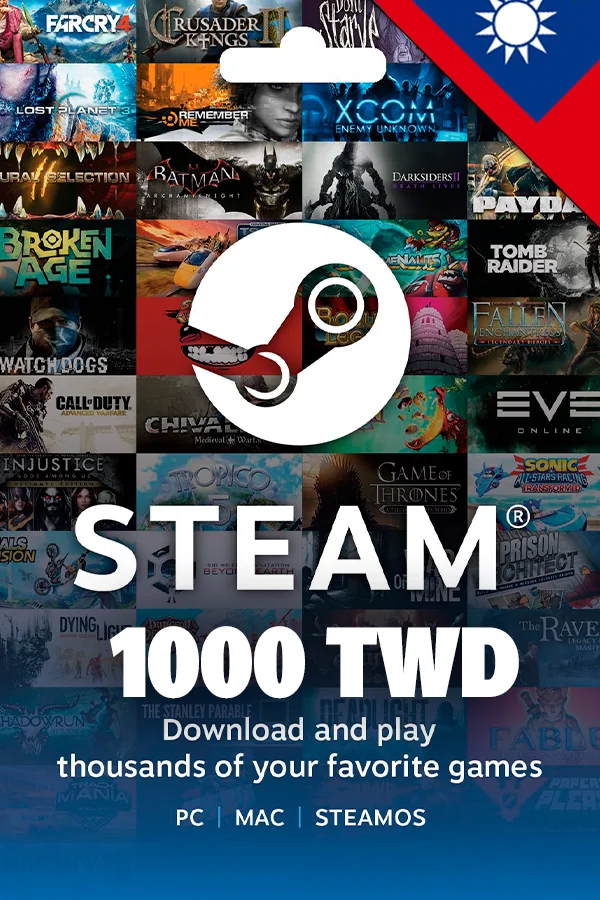 1000 TWD Steam Taiwan Wallet Code