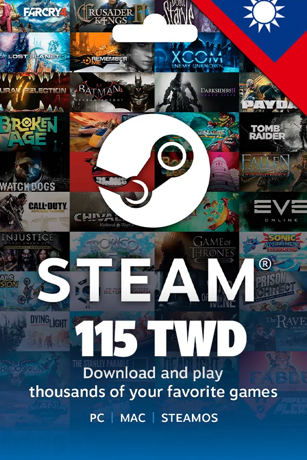 115 TWD Steam Taiwan Wallet Code