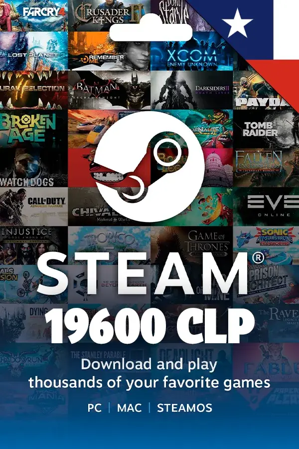 Steam Wallet Gift Card 19600 CLP (Chile)