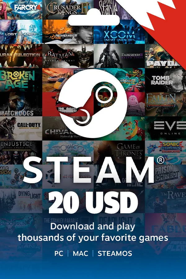 20 USD Steam Bahrain Wallet Code