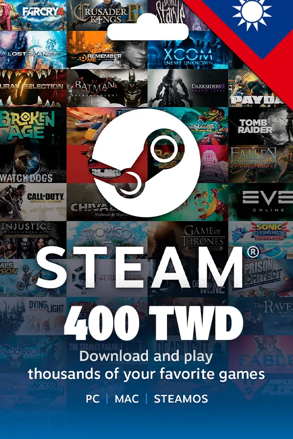400 TWD Steam Taiwan Wallet Code
