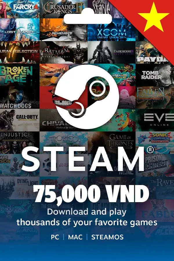 Steam Wallet Gift Card 75,000 VND (Vietnam)