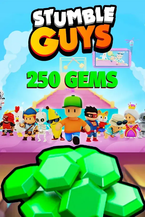 Buy 250 Gems for Stumble Guys by ID