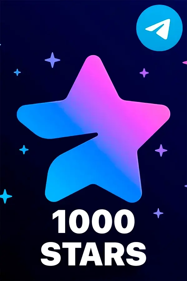 1000 Telegram Stars — Top Up via @username