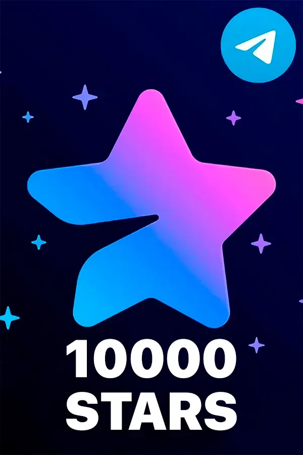 10000 Telegram Stars — Top Up via @username