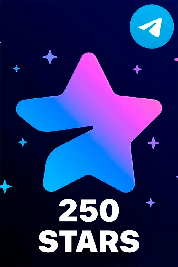 250 Telegram Stars — Top Up via @username