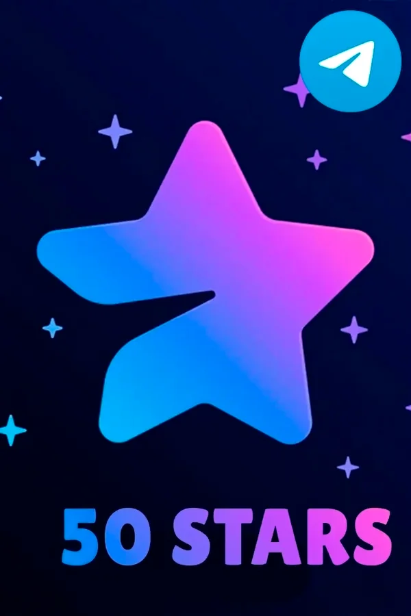 50 Telegram Stars (Зірки) — Поповнення за @username