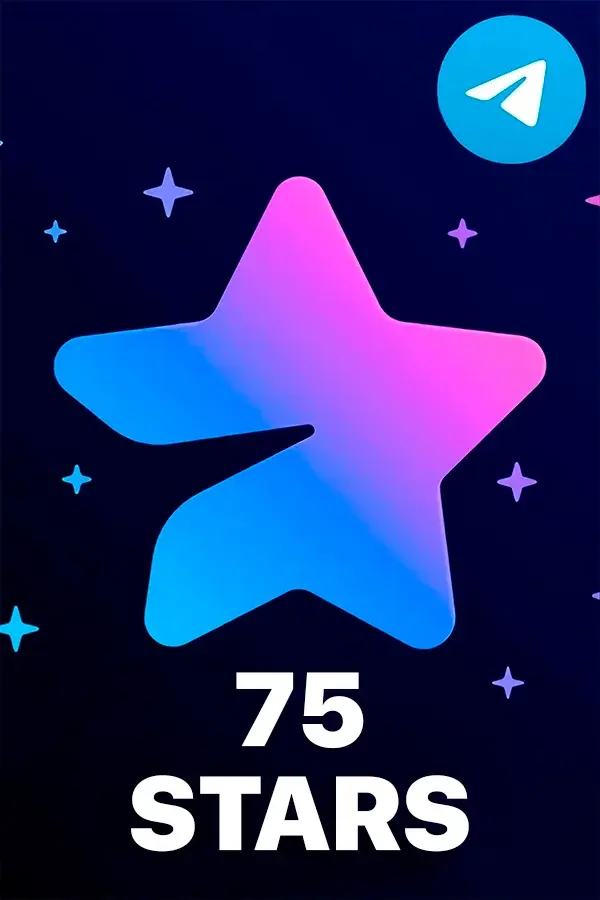 75 Telegram Stars — Top Up via @username