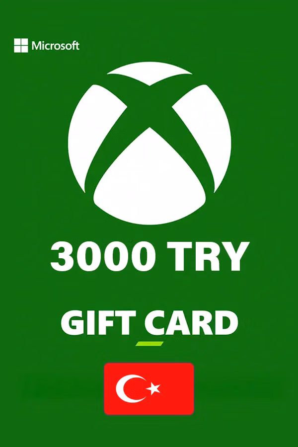 Подарочная карта Xbox 3000 TRY (Турция)