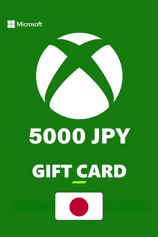 Подарункова карта Xbox 5000 JPY (Японія)