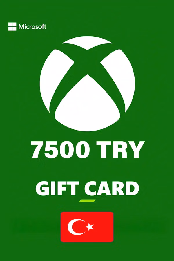 Подарочная карта Xbox 7500 TRY (Турция)