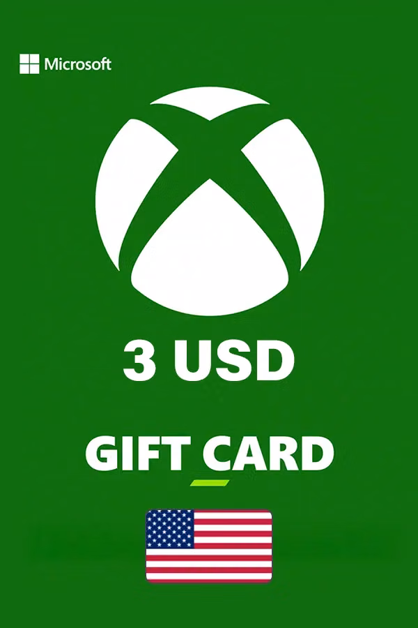 Подарочная карта Xbox 3 USD (США)